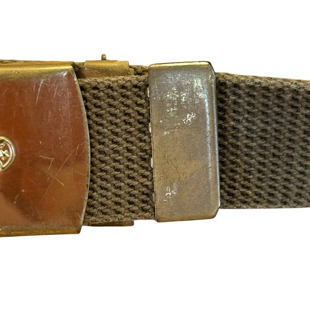 Boy Scouts Of America Army Green Canvas Belt XL